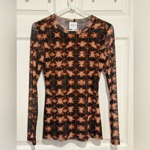 Misa Los Angeles Black Long Sleeve Top